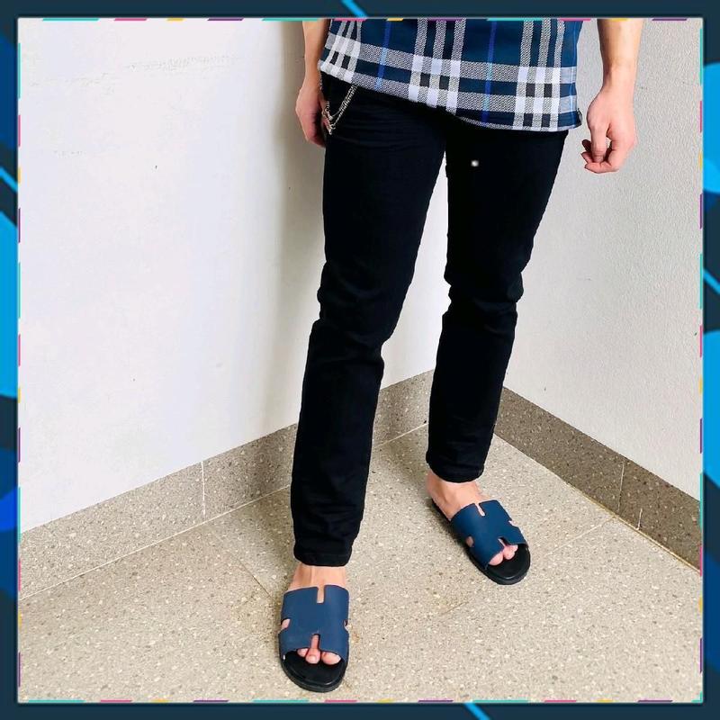 Quần Bò DSQ Đen Trơn Khoá Sườn 5730 7238