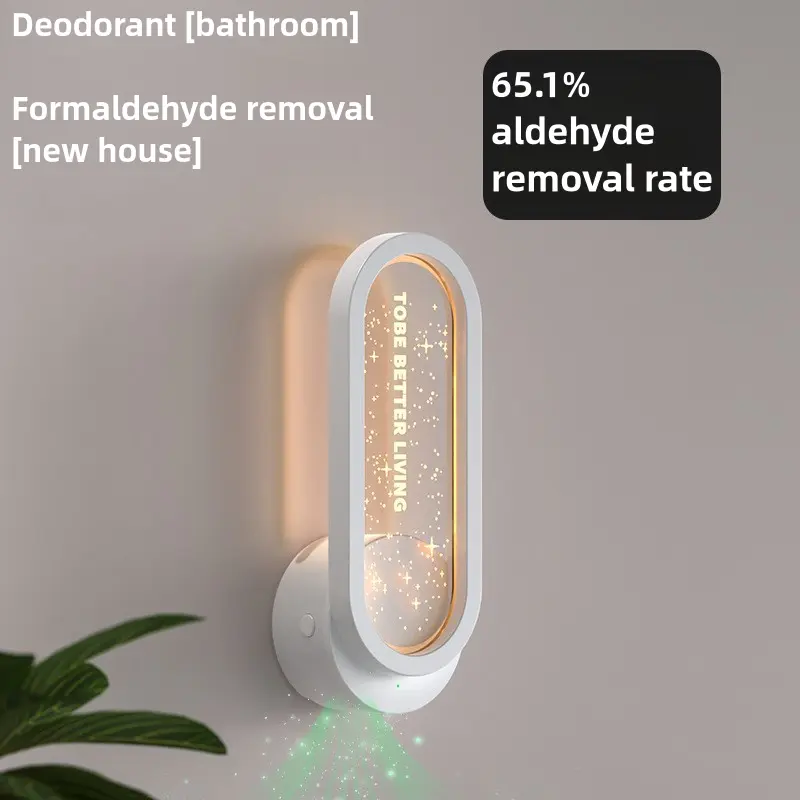 Mini Ionic Air Purifier Toilet Bathroom Odor Eliminator Formaldehyde Remover Starry Atmosphere Light dehumidifier air  purifier scented  humidifier air  purifiers