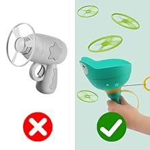 Product Introduction of Fullware Garden Outdoor Toys Games Kids Toddlers Children Age 3-5 8-12, Flying Disc Launcher & Capture Toys, 2 Pack & 12 Discs, Family & Party games, Dog Cat Toys - Gift for Boys Girls(Green+Green) 15