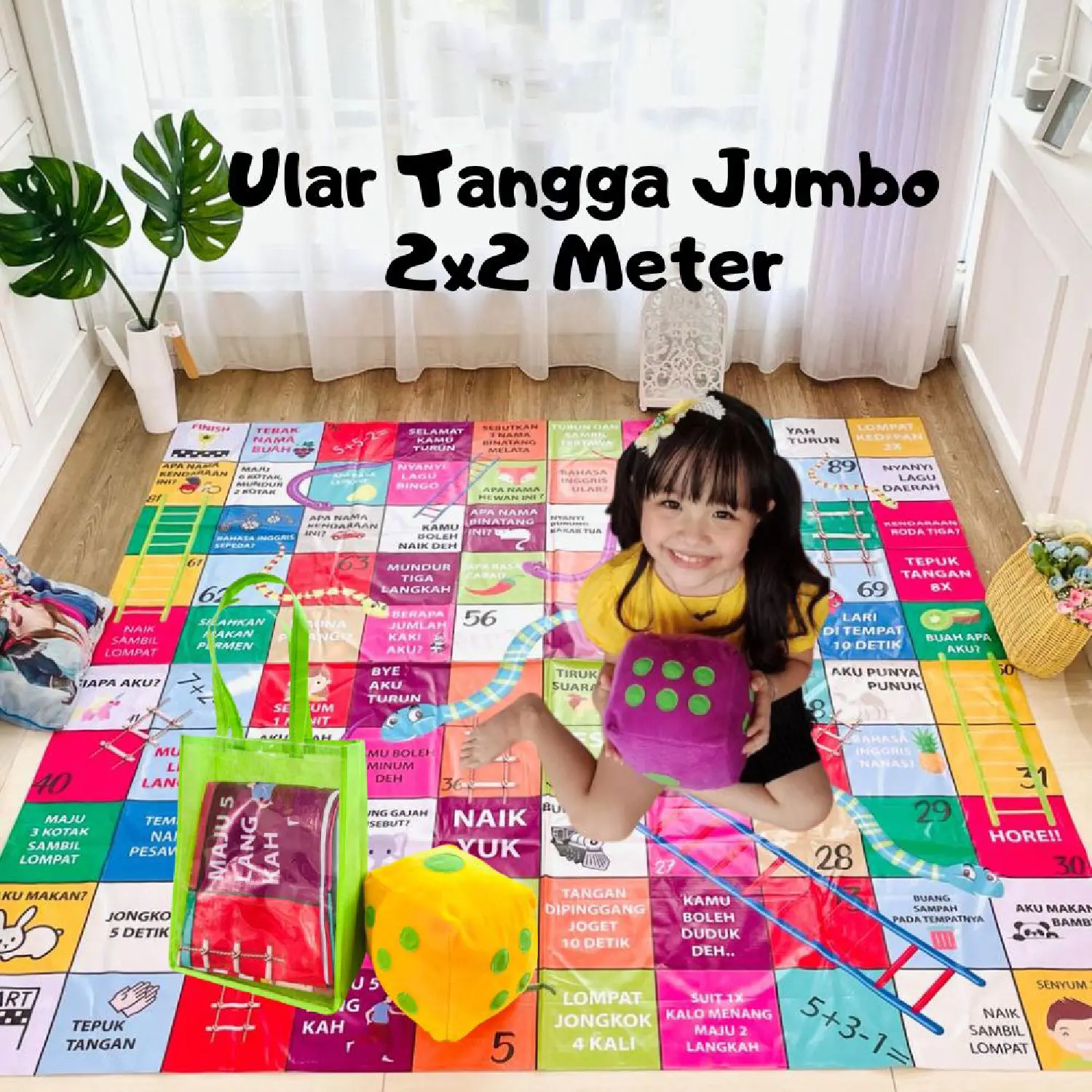 mainan anak viral ular tangga jumbo