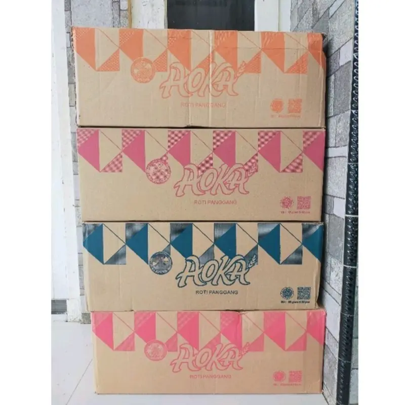 Roti AOKA & Aoka Momotaro Cookies 1 Dus isi (40 atau 60 Pcs)  Food Snacks 0