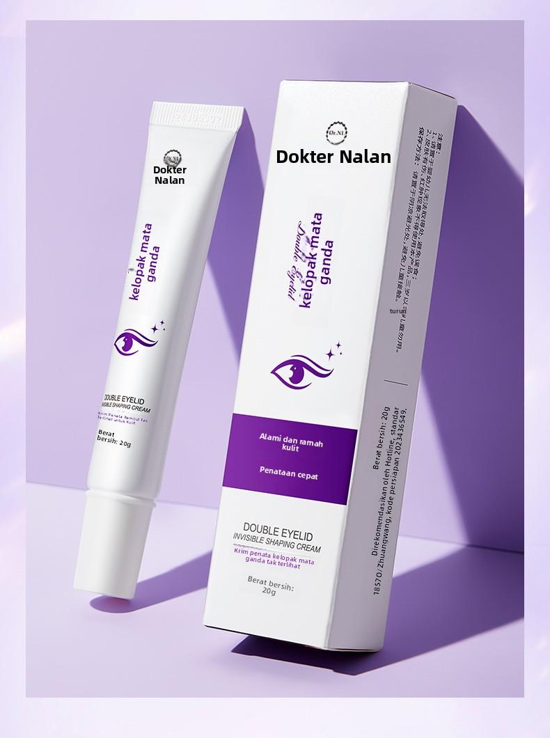 Krim Pengaturan Tak Terlihat untuk Kelopak Mata Ganda Tahan Lama Tahan Air Alami Tanpa Jejak Krim Gel Kelopak Mata Ganda