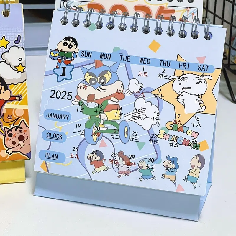 Lịch Bút Chì Màu Shin-chan, Lịch Để Bàn Giá Trị Cao, Đồ Trang Trí Sáng Tạo Để Bàn, Kế Hoạch Văn Phòng Phẩm Hoạt Hình, Lịch Năm, 2025, Bán Chạy Trong 30 Ngày, Số Lượng: 1989 Miếng, Hợp Xu hướng, Hàng Mới Về Năm 2023 4