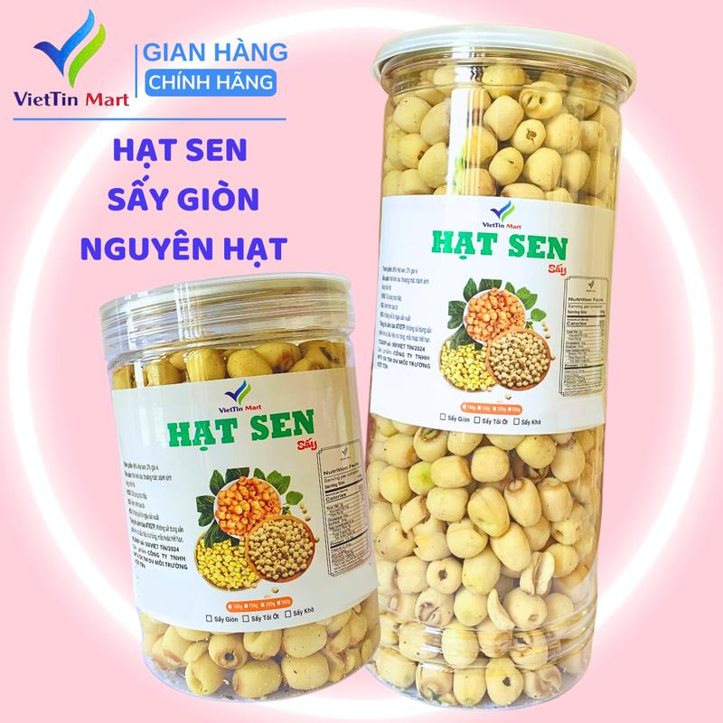  Hạt Sen Sấy Giòn Nguyên Hạt VietTin Mart 