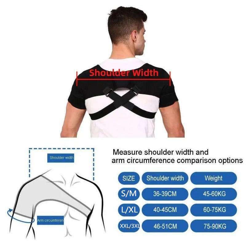 Product Introduction of 【Double/Single】Shoulder Support Strap Wrap Adjustable Compression Back Double Bandage Cross Breathable Shoulder Pads For Gym Sports 0