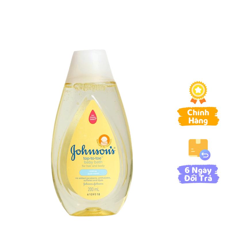 Sữa tắm gội toàn thân Johnson Baby cho bé 200ml (Bao bì mới)