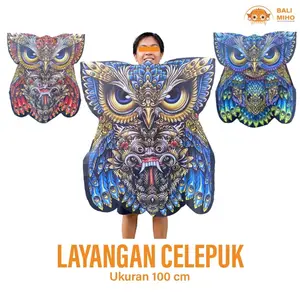 Layangan Celepuk 1 Meter - Layangan Owl - Layangan Burung Hantu - Layangan Bali