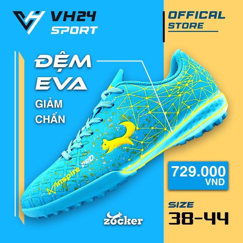 GIÀY BÓNG ĐÁ ZOCKER INSPIRE PRO, (TẶNG KÈM TÂT, BÌNH XỊT, BĂNG NON) , GIÀY ĐÁ BÓNG NAM SÂN CỎ NHÂN TẠO, GIÀY ĐÁ BÓNG ZOCKER Sport Đá Banh Sneaker Cao Su
