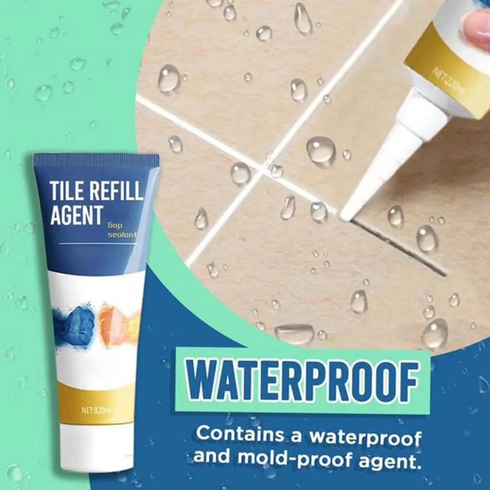 Tile Reform 20/120g Gap Grout Grouting Fix Waterproof Coating Agent Anti-Fungus Refill Cleaner P7M7
