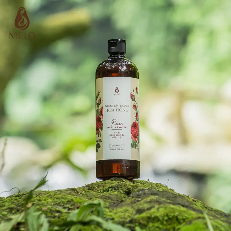 Nước tẩy trang hoa hồng Mela – Skincare giúp làm sạch da, thoáng lỗ chân lông và góp phần ngăn ngừa mụn 500ml ML15 3