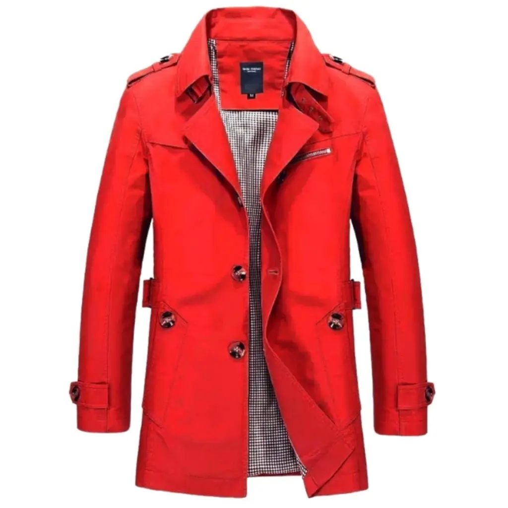 Jaket Jas Pria Blazer Jaket Panjang Musim Dingin Jaket Pria Mantel Fashion Army Hijau