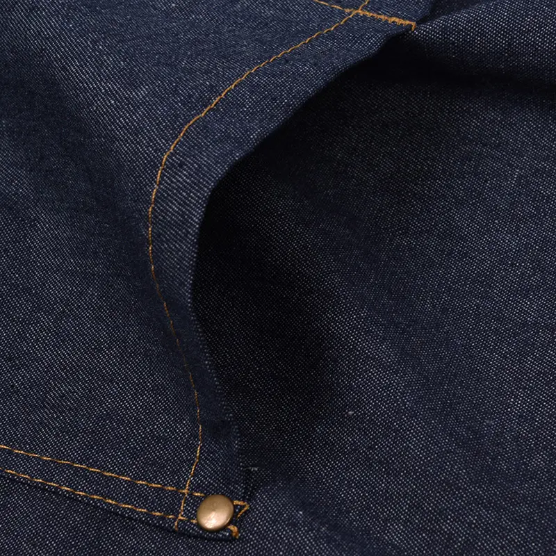 Váy Tạp Dề Yếm, Dành Cho Người Lớn, Màu Xanh Denim, Thích Hợp Để Nấu Ăn, Nhà Bếp, Phục Vụ Khách Hàng, Có Túi, Làm Việc Nhà Hàng 5