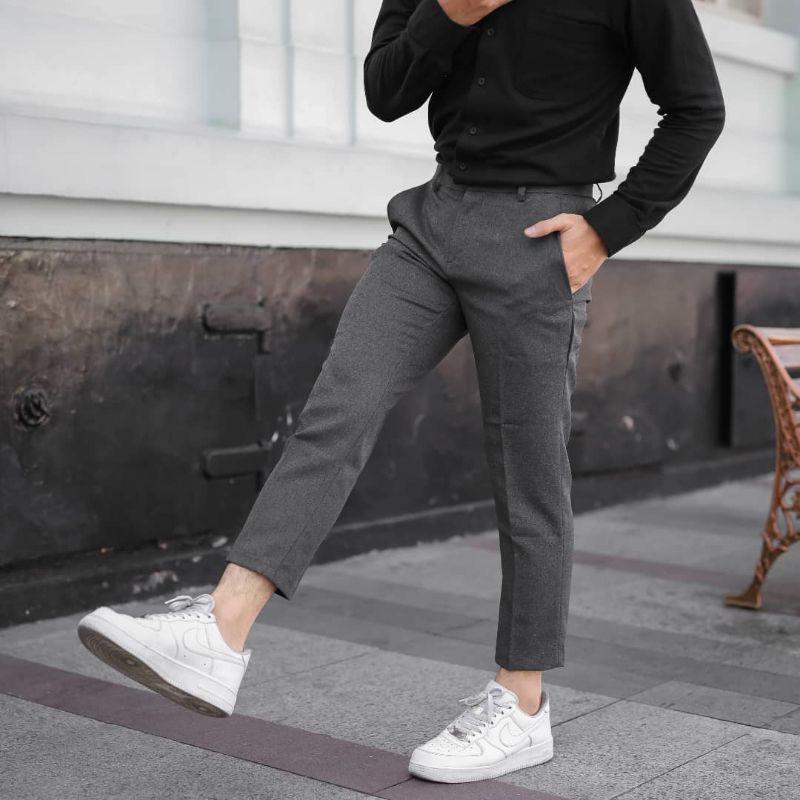 Product Introduction of (PRODUK BARU) CELANA PANJANG PRIA BAHAN WOL UKURAN JUMBO (SIZE 39 - 44) Kantor Nyaman 1