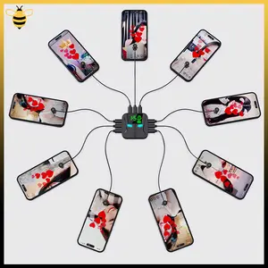 【READY】Auto Clicker Alat Tap Tap Layar untuk Smart Phone Multifunctional Layar Ponsel Klik Otomatis Auto Klik untuk Live Streaming/tiktok/instagram/bigo/mico/snackvideo 9 heads(Membutuhkan perangkat host untuk digunakan)