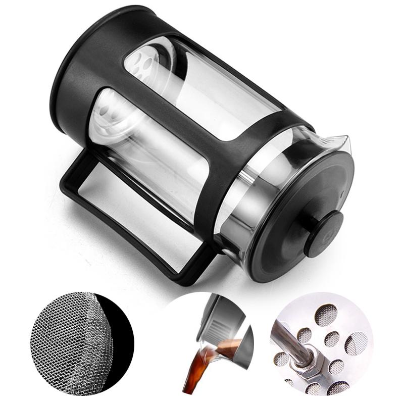 Product Introduction of Plastic French Presses Pot Coffee Maker Filter Coffee Pot Household Moka Coffee Machine Coffee Pot Percolator Tool 2
