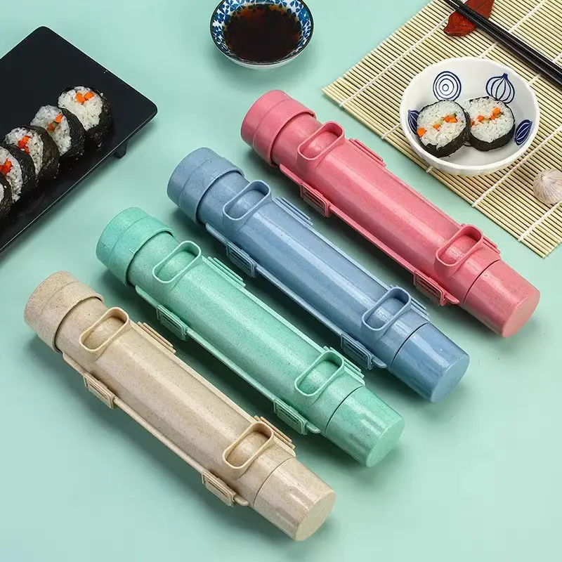 Sushi Maker Sushi Making Alat Gulung Cetakan Pembuat Bento Makanan Jepang Nasi Nori Lengkap Unik Kitchenware 6