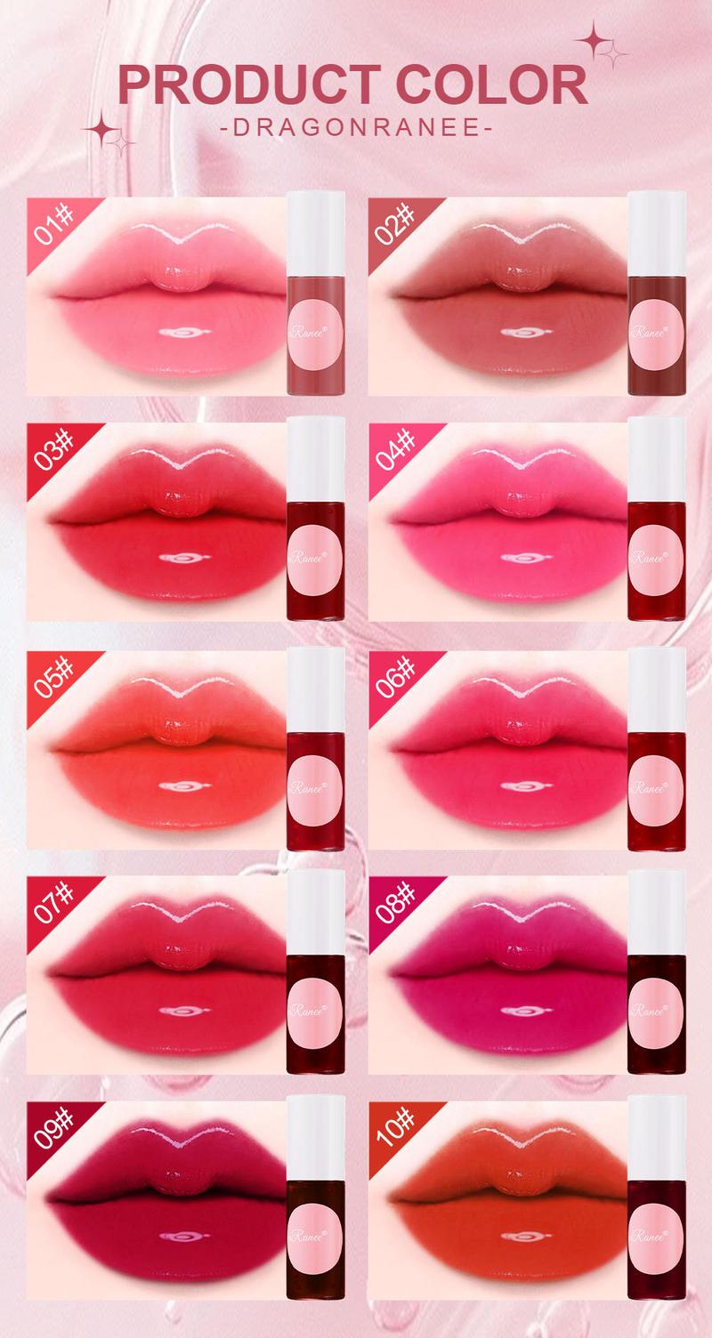Product Introduction of Lip Stain Lip Gloss Background Color Stacked Coating Moisturizing Lip Lacquer Oil Lipstick Base Sample Lip Gloss Lipstick Water 3