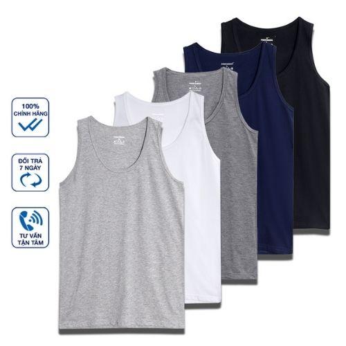 COMBO 3 Áo Lót Nam Thun Cotton - Áo lót nam ba lỗ, cộc tay đông xuân mặc nhà ,Có BigSize cho người béo -Xưởng may tấn Nguyễn