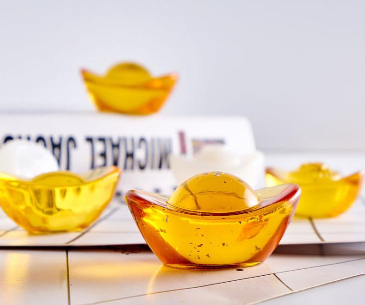 Thỏi vàng PHA LÊ chiêu lộc - Nhiều Kích Thước 2.5/5cm Decor Trang Trí Nhà 4