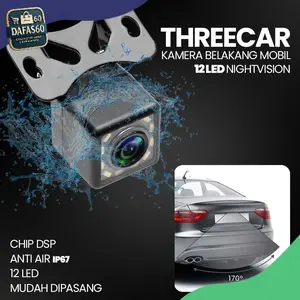 Dafas 60 Kamera Belakang Mobil Car Rearview 12 LED Nightvision