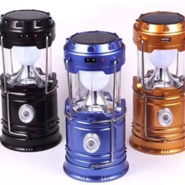 T-5800 6 LED Solar Camping Lamp Rechargeable Lantern