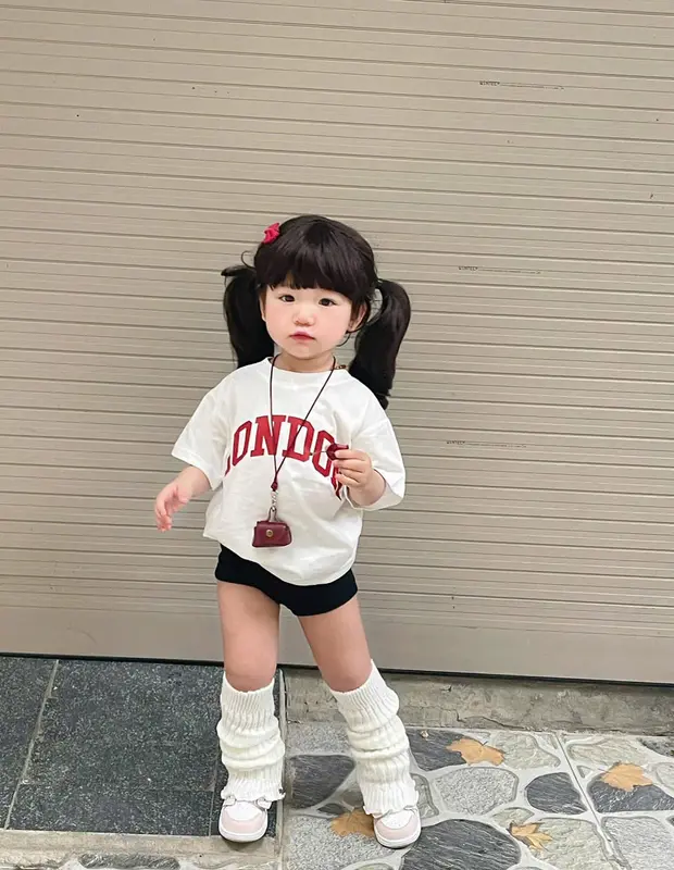 [Dâu Kids] -Sét bộ lửng cho bé Gái chất liệu thun cotton kèm quần legging mềm đủ size 8-35kg ( London) 1