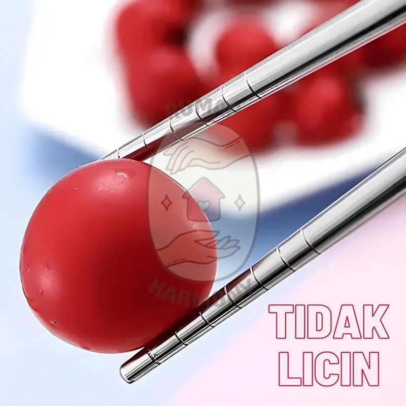 1 Kotak Sendok Garpu Sumpit Set Stainess Steel / Alat Makan Portable Hadiah 3 Pcs Set Sendok Alat Makan Stainless -Kitchenware 5