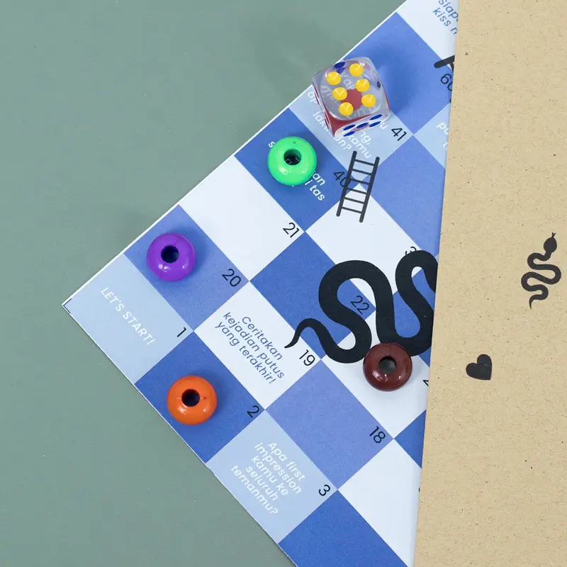 Paket Bundling EDISI TEMAN Kartu Obrolan Hati & Obrolan Ular Tangga Game Permainan - Card Games 3