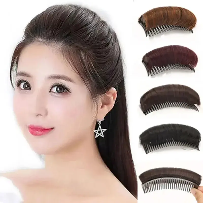 Đệm Đầu Tóc Phồng Đệm Tóc Tổng Hợp, Vô Hình, Đệm Tóc Bồng Bềnh Kẹp Búi Tóc Tăng độ phồng, Đế Tóc, Phụ Kiện Tóc Nữ