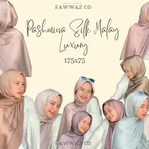 Pashmina Silk Malay Luxury Pashmina Crinkle Silk Pashmina Cradenza Pasmina Jilbab Muslim