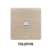 Gambar ARCHITECH Platinum B9-E01 Stop Kontak/JACK/OUTLET Telepon - Gold - TELEPON dari ARCHITECH INDONESIA Kota Administrasi Jakarta Utara 3 Tokopedia