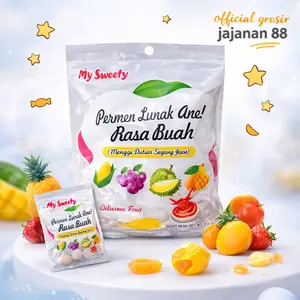 Permen Lunak Varian 7 Rasa Buah & 4 Varian Rasa Buah Mysweety isi 100 pcs