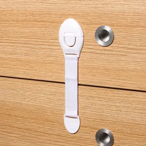 BAMBINO Kunci Keamanan Multifungsi Anti Terjepit untuk Bayi, cocok untuk pintu lemari es, lemari, pintu toilet, dan lainnya, melindungi keamanan bayi. Bayi Laci Pengaman Baby Newborn Infant Toddler Girls Boys