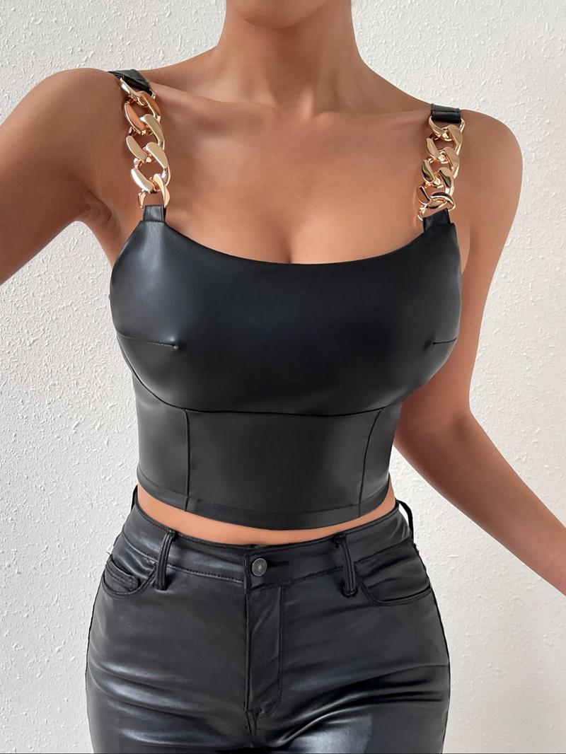 Product Introduction of Women's Solid Color Top, Fashion Casual Sleeveless Top for Daily Outdoor Wear, Ladies Clothes for All Seasons 1