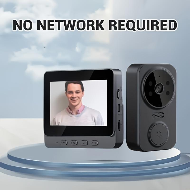 Chuông cửa video thông minh 10.92cm với camera intercom, pin sạc, tầm nhìn ban…