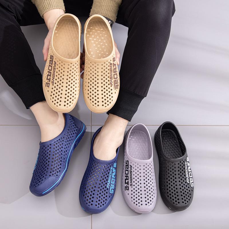 Giày lười nam nhựa thể thao siêu nhẹ êm chân lỗ thoáng khí đi biển đi mưa chống nước siêu bền A33 V339