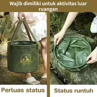 Gambar Vixplorn 10/20L Ember Lipat Rendam Kaki Pijat Air SPA Foot/Ember Lipat Camping Serbaguna Camping Ember Piknik Water Basin - army green 10L dari Vixplorn Kab. Tangerang 3 Tokopedia