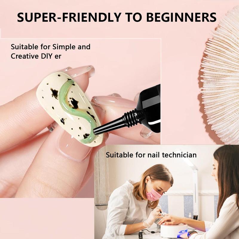 3D Nail Rhinestone Glue, Super Strong Gel Glue for Nail Charm, Nail Art Jewel Diamonds Gel for Women and Girls, Christmas Gifts for Girls 5