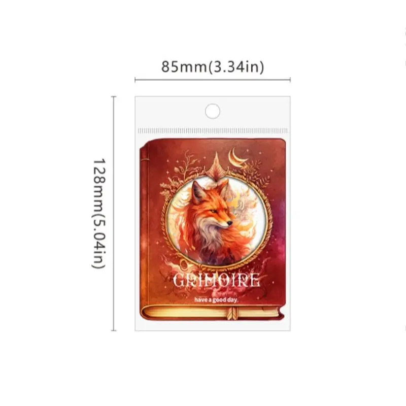 Magic Book Series Sticker, 40pcs/set Waterproof Self Adhesive Decor Paper, Decor Sticker for Gift Greeting Card & Water Bottle & Laptop, Ornaments 1