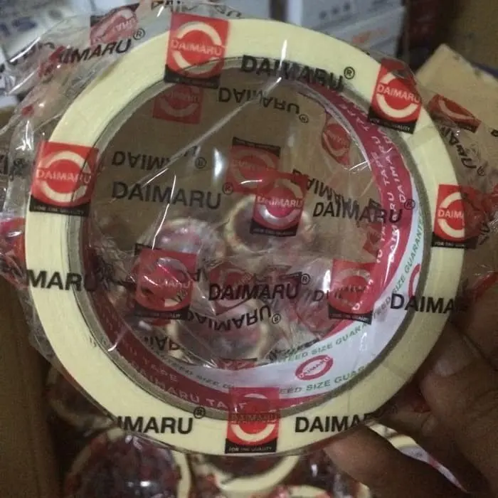 Lakban Kertas Daimaru 24mm 21mtr/Masking Tape 1 inc/Isolasi Kertas Daimaru 0