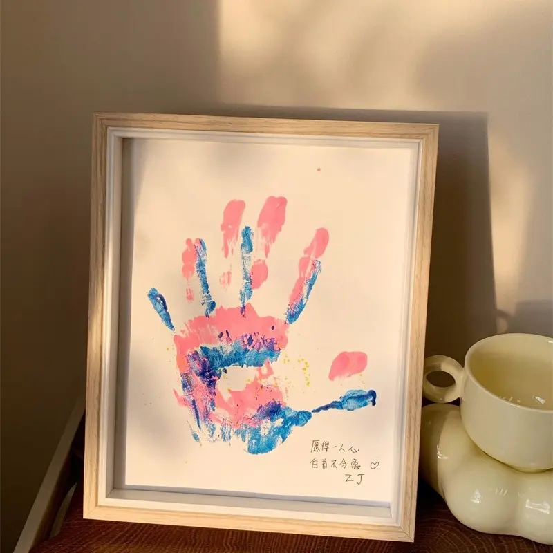 Couple Handprint Frame DIY Handmade Palm Print 520 Qixi Valentine's Day Gift for Girlfriend Boyfriend