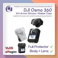 Gambar aMagisn Silicone Body Case for DJI Osmo 360 with Lens Cap Cover (Casing Silikon Kamera & Lensa Pelindung untuk OSMO360) - Black dari G-Rex Kota Administrasi Jakarta Barat 1 Tokopedia