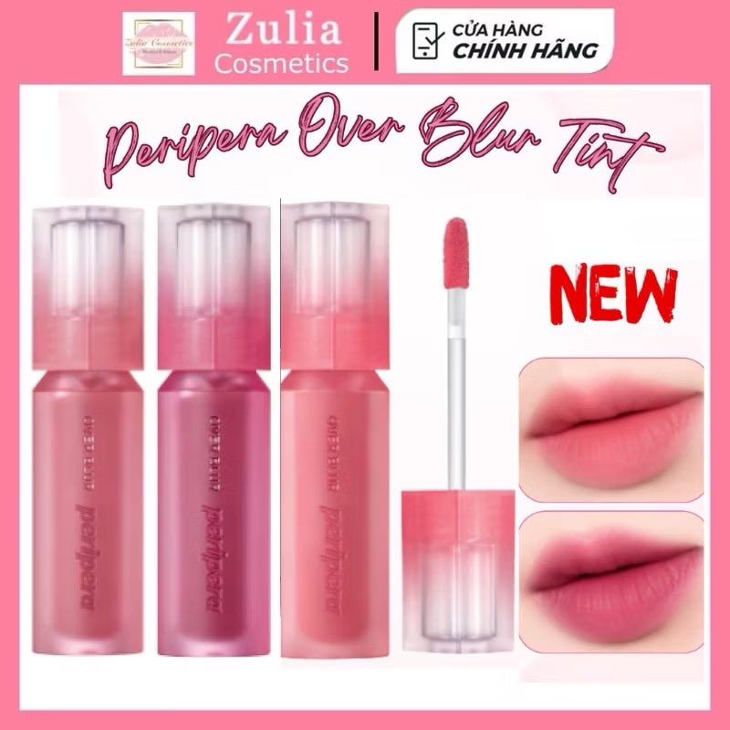 Son Kem Lỳ Peripera Over BLUR TINT kem nhung mịn bền màu 3.5g