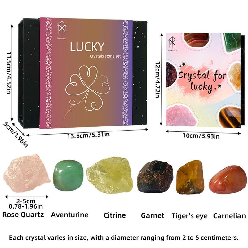 Product Introduction of Artificial Crystal Meditation Healing Set, 1 Box Crystal Stone Gift Box, Meditation Healing Stone Set, Party Gift for Friend & Family, Home Decor 1