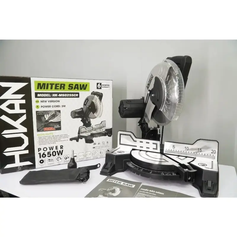 Máy cắt nhôm Hukan HK-MSO255CR, 120 răng, công suất 1650w 3