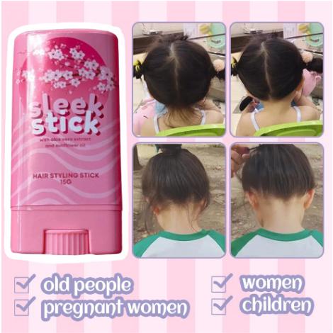 TEN TWENTY Sleek Stick Hair Styling Wax Aloe Vera Styling Argan Extract Sunflower Oil Stick 15G Sleek Stick for Hair Original by Estained, Hair Stick,