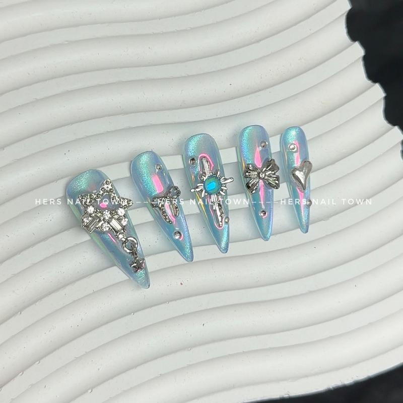 [H62] Nailbox thiết kế - Blue Sea - Độ bóng cao