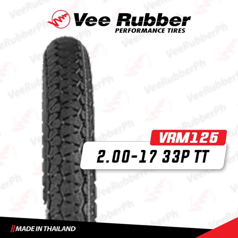 Product Introduction of Vee Rubber VRM125 (TT) Tubetype Motorcycle Tires Rim 17 0