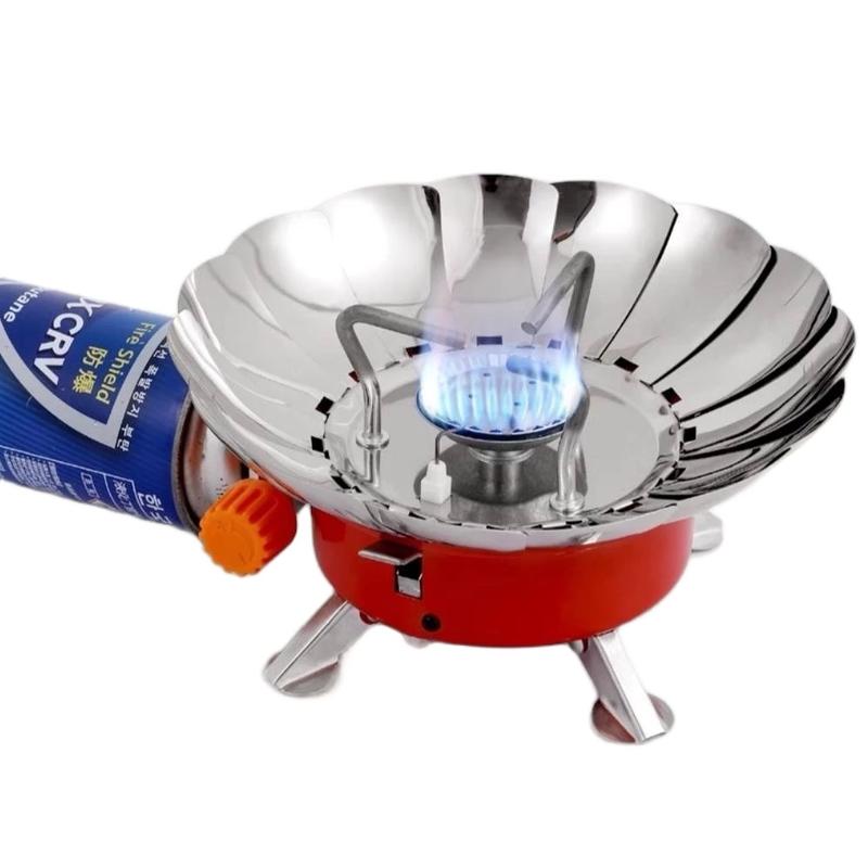 Bếp Gas Mini Cắm Trại Có Tấm Chắn Gió Gập Lại Tiện Lợi - Nam, Picnic Camping Dã Ngoại Bi 1