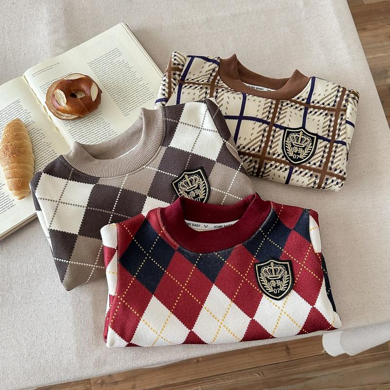 Áo Len Sợi Sữa Cho Trẻ Em, Bé Trai Và Bé Gái, Cổ Tròn, Áo Len Cashmere, Thích Hợp Cho Mùa Thu Và Mùa Đông, Áo Sơ Mi Lớp Nền Ấm Áp, Cho Trẻ Sơ Sinh 3